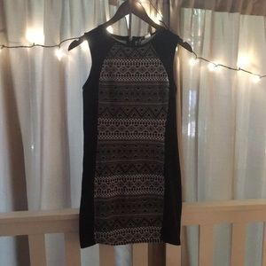 H&M Black and white Aztec print bodycon dress